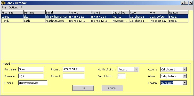 Happy birthday Screen shot